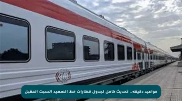 مواعيد دقيقة.. تحديث كامل لجدول قطارات خط الصعيد السبت المقبل